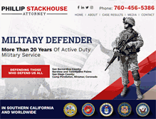 Tablet Screenshot of militarydefender.com